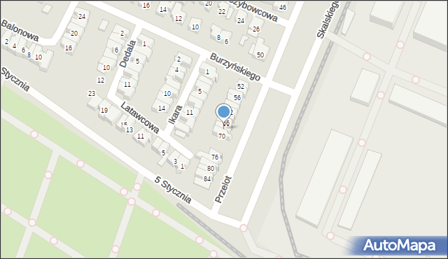 Poznań, Przelot, 68, mapa Poznania