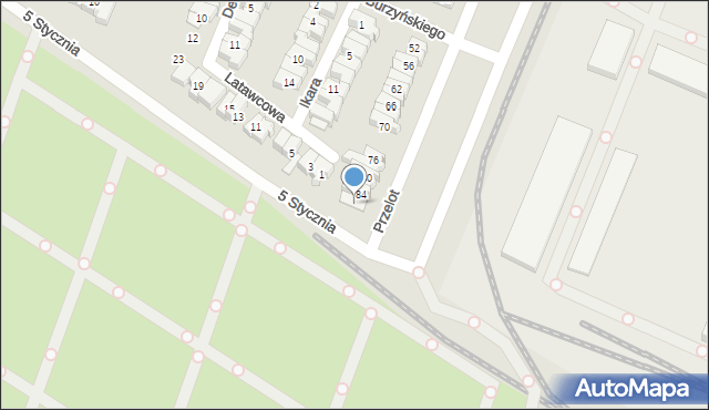 Poznań, Przelot, 86, mapa Poznania