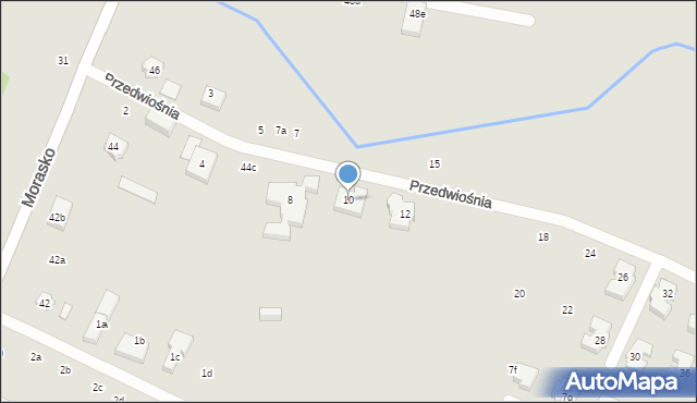 Poznań, Przedwiośnia, 10, mapa Poznania