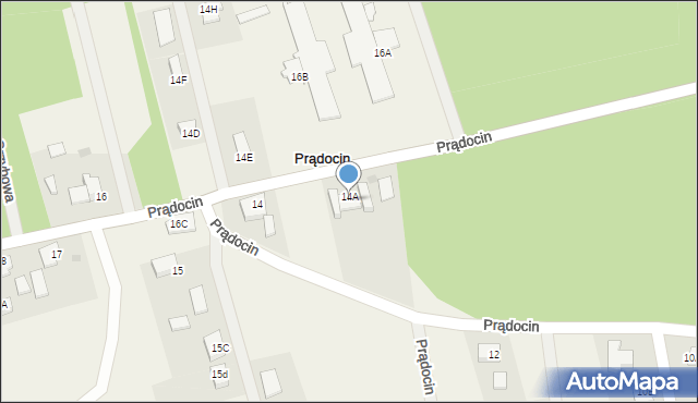 Prądocin, Prądocin, 14B, mapa Prądocin