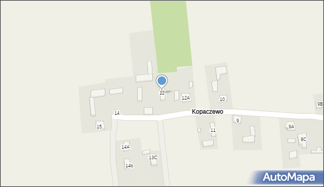 Prądzewo-Kopaczewo, Prądzewo-Kopaczewo, 12, mapa Prądzewo-Kopaczewo