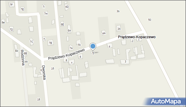 Prądzewo-Kopaczewo, Prądzewo-Kopaczewo, 5, mapa Prądzewo-Kopaczewo