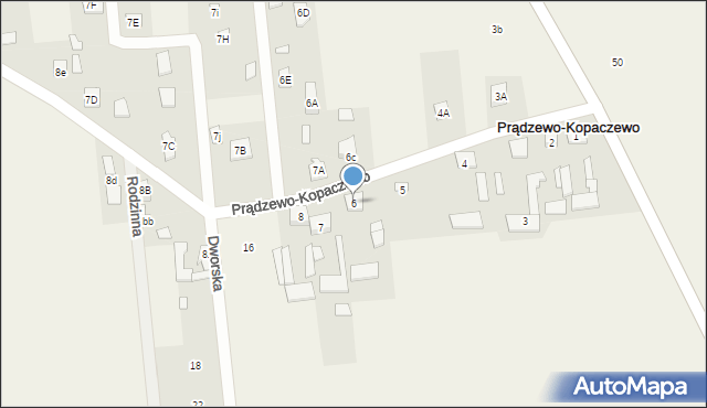 Prądzewo-Kopaczewo, Prądzewo-Kopaczewo, 6, mapa Prądzewo-Kopaczewo