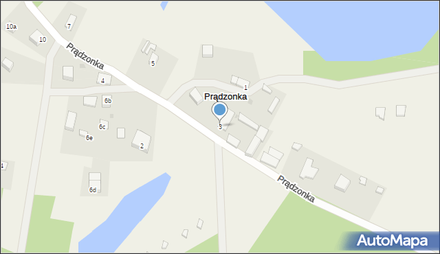 Prądzonka, Prądzonka, 3, mapa Prądzonka