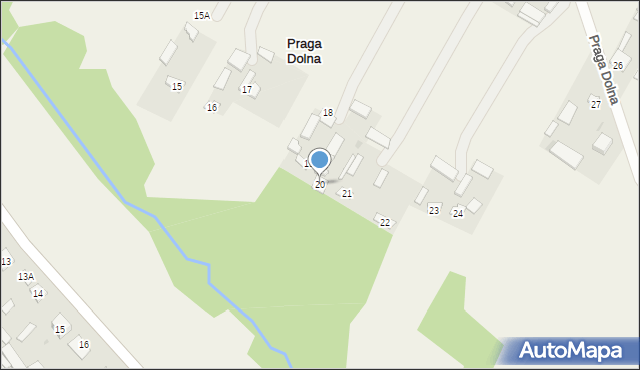 Praga Dolna, Praga Dolna, 20, mapa Praga Dolna