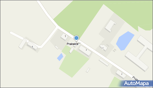 Prakwice, Prakwice, 4, mapa Prakwice