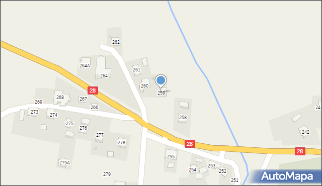 Prałkowce, Prałkowce, 259, mapa Prałkowce