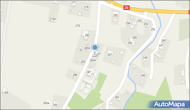 Prałkowce, Prałkowce, 284, mapa Prałkowce