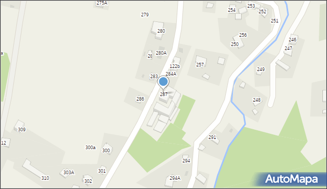 Prałkowce, Prałkowce, 287, mapa Prałkowce