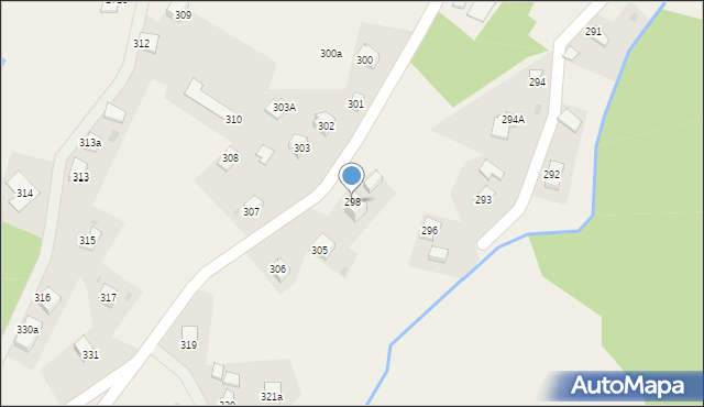 Prałkowce, Prałkowce, 298, mapa Prałkowce