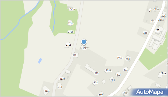 Prałkowce, Prałkowce, 309, mapa Prałkowce