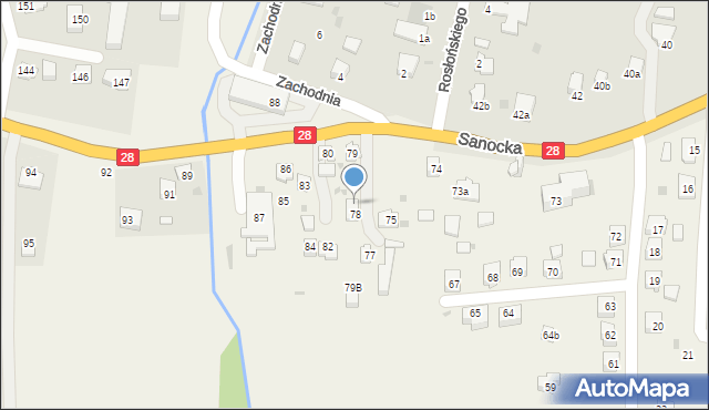 Prałkowce, Prałkowce, 79A, mapa Prałkowce