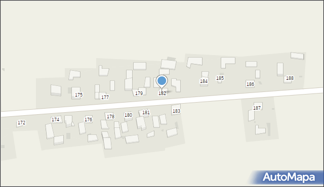 Prandocin, Prandocin, 182, mapa Prandocin