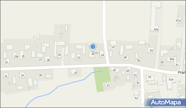 Prandocin, Prandocin, 42, mapa Prandocin