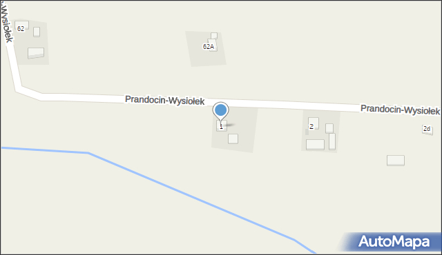 Prandocin-Wysiołek, Prandocin-Wysiołek, 1, mapa Prandocin-Wysiołek