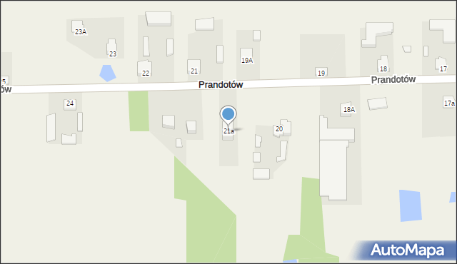 Prandotów, Prandotów, 21a, mapa Prandotów