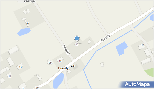 Praslity, Praslity, 15, mapa Praslity