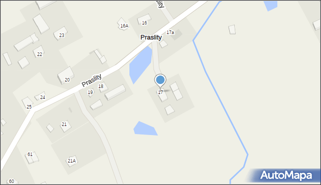 Praslity, Praslity, 17, mapa Praslity