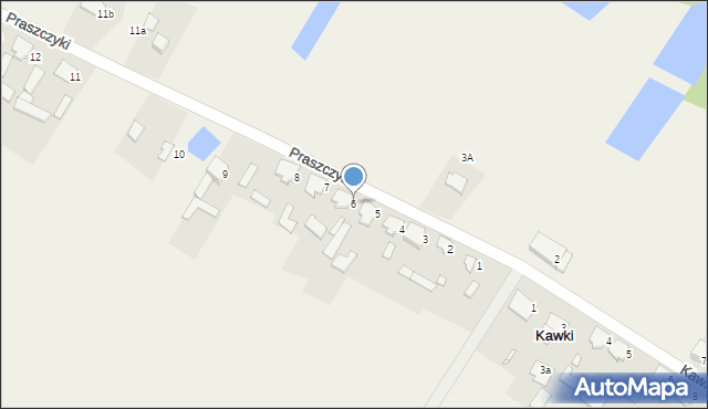 Praszczyki, Praszczyki, 6, mapa Praszczyki