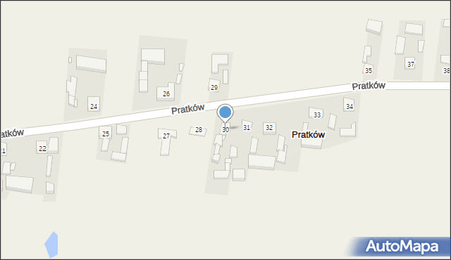 Pratków, Pratków, 30, mapa Pratków