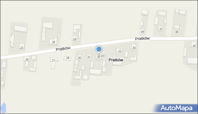 Pratków, Pratków, 32, mapa Pratków