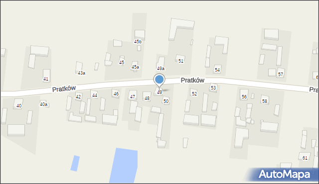 Pratków, Pratków, 49, mapa Pratków