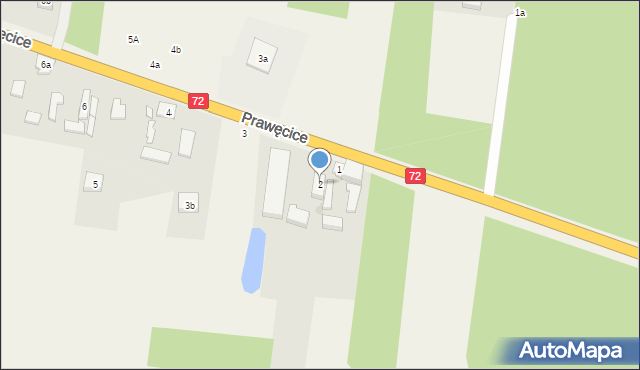 Prawęcice, Prawęcice, 2, mapa Prawęcice