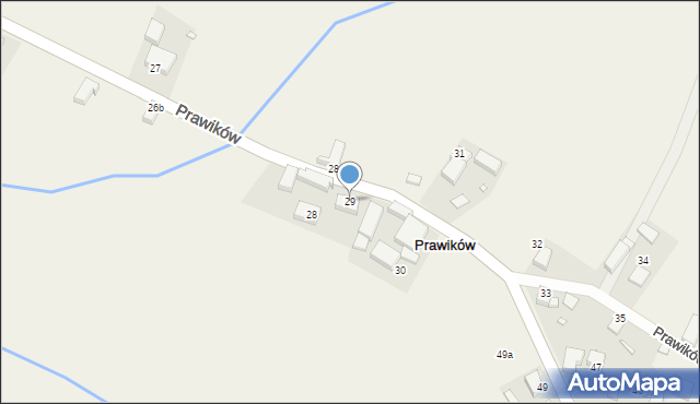 Prawików, Prawików, 29, mapa Prawików