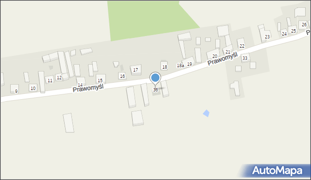 Prawomyśl, Prawomyśl, 36, mapa Prawomyśl