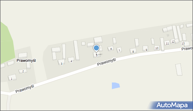Prawomyśl, Prawomyśl, 5, mapa Prawomyśl