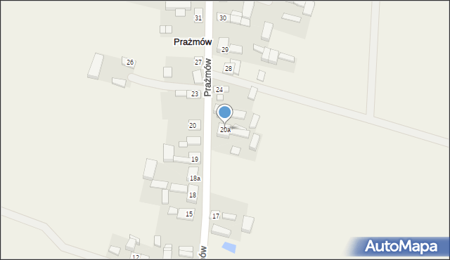 Prażmów, Prażmów, 20a, mapa Prażmów