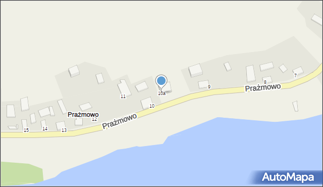 Prażmowo, Prażmowo, 10a, mapa Prażmowo