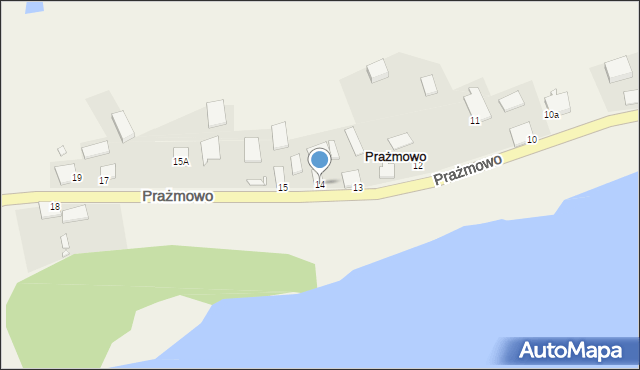 Prażmowo, Prażmowo, 14, mapa Prażmowo