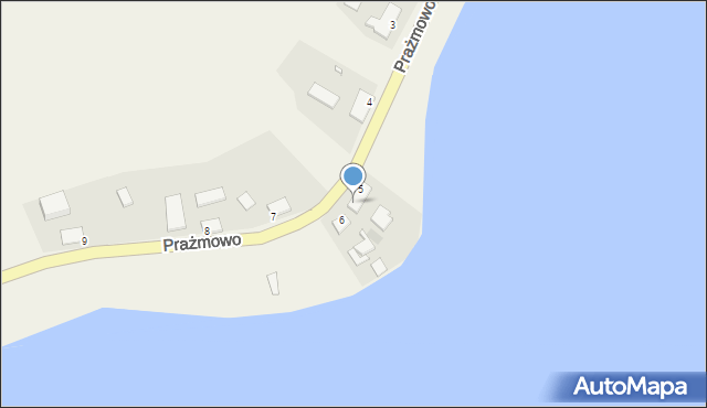 Prażmowo, Prażmowo, 5B, mapa Prażmowo