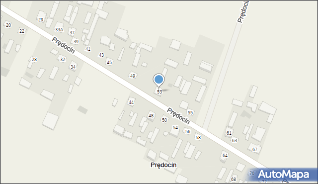 Prędocin, Prędocin, 53, mapa Prędocin