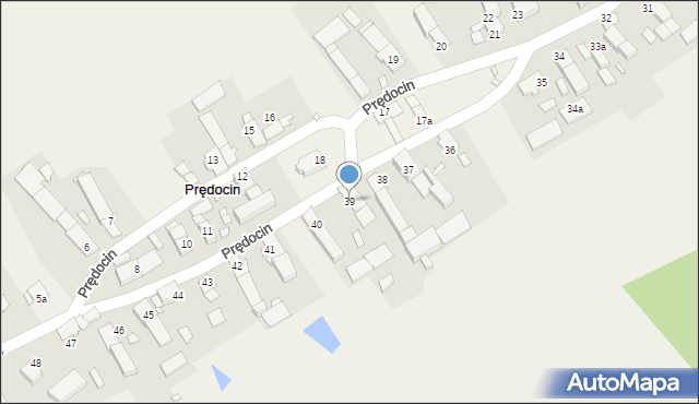 Prędocin, Prędocin, 39, mapa Prędocin