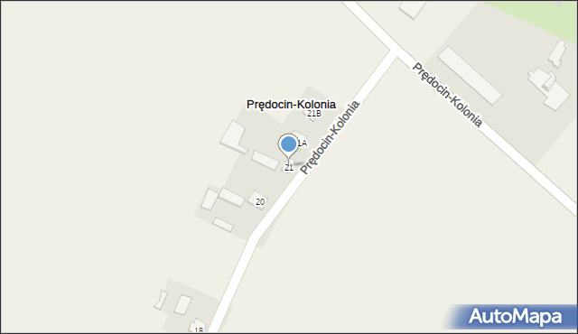 Prędocin-Kolonia, Prędocin-Kolonia, 21, mapa Prędocin-Kolonia