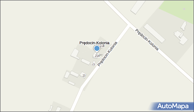 Prędocin-Kolonia, Prędocin-Kolonia, 21A, mapa Prędocin-Kolonia