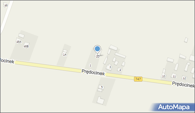 Prędocinek, Prędocinek, 1D, mapa Prędocinek