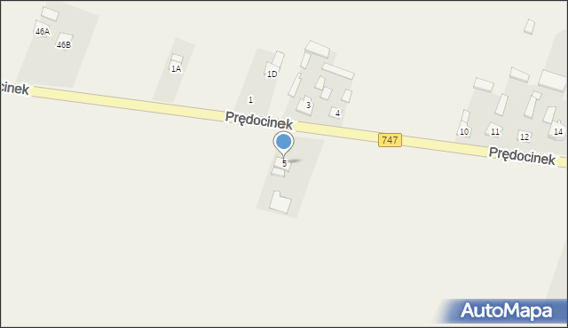 Prędocinek, Prędocinek, 5, mapa Prędocinek