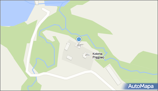 Pręgowo, Pręgowo, 20/2, mapa Pręgowo