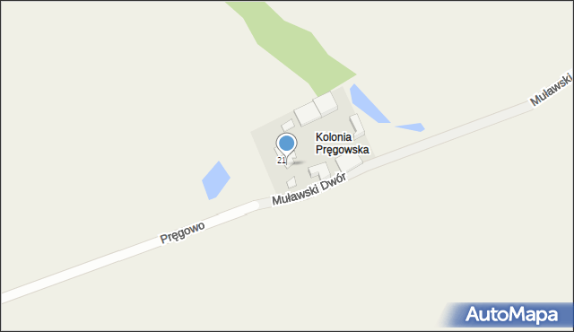 Pręgowo, Pręgowo, 21/1, mapa Pręgowo