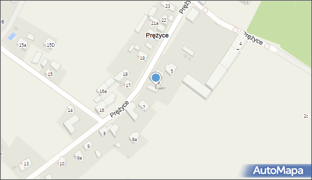 Prężyce, Prężyce, 6a, mapa Prężyce