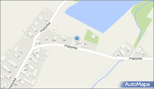 Prężynka, Prężynka, 27, mapa Prężynka