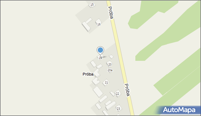 Próba, Próba, 19, mapa Próba