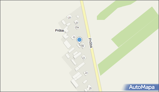 Próba, Próba, 22a, mapa Próba