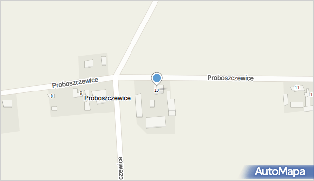 Proboszczewice, Proboszczewice, 10, mapa Proboszczewice