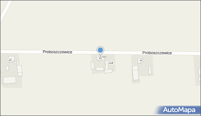 Proboszczewice, Proboszczewice, 11, mapa Proboszczewice