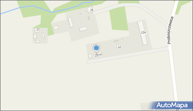 Proboszczewice, Proboszczewice, 23, mapa Proboszczewice