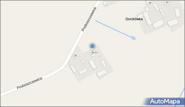 Proboszczewice, Proboszczewice, 37, mapa Proboszczewice